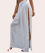 Pantalón cover up con pompón y abertura