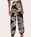 Pantalón estampado tropical tipo Jogger