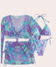Conjunto de vestido de baño acuarela