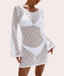 Vestido cover up con escote en espalda sin bikini
