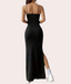 Vestido largo con tirantes negro