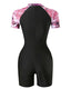 Vestido de baño estampado tropical en short