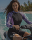 Rashguard de una sola pieza con manga larga tropical