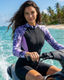 Rashguard de una sola pieza con manga larga tropical