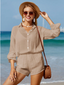 Set cover up pantaloneta y blusa
