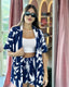 Conjunto dos piezas kimono y short
