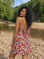 Vestido floral con moño en espalda