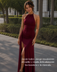 Vestido elegante cuello asimetrico